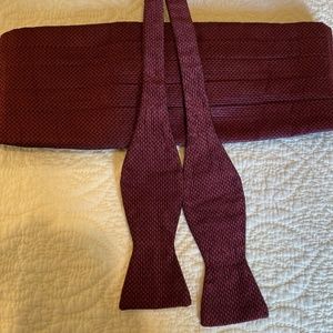 Silk Tie and Cummerbund Set